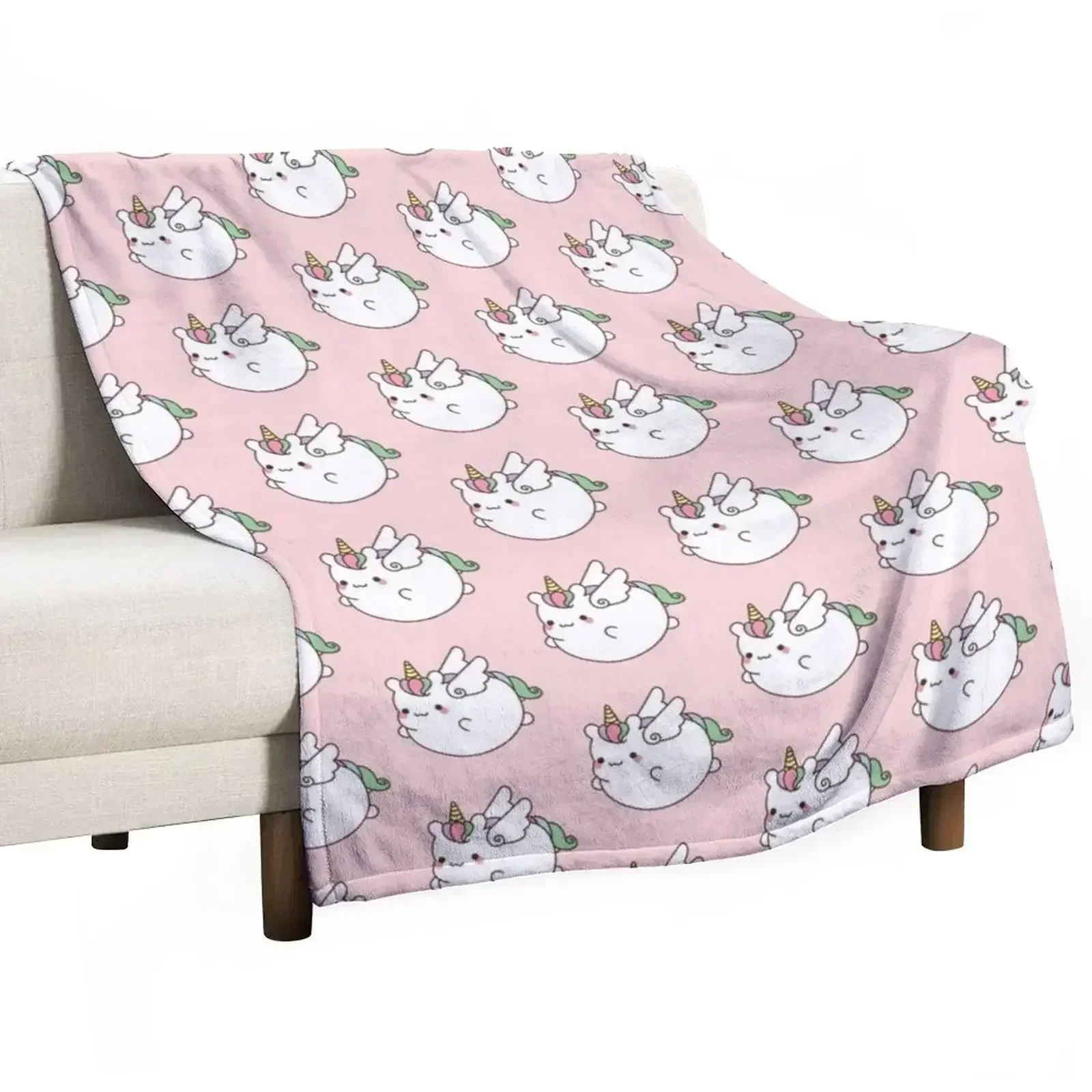 

New Cute Unicorn Flying - Cute Animals Throw Blanket manga Decorative Throw Soft Big Blankets