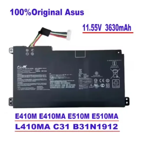 

100% оригинальный аккумулятор Asus E410M E410MA E510M E510MA L410MA C31 B31N1912