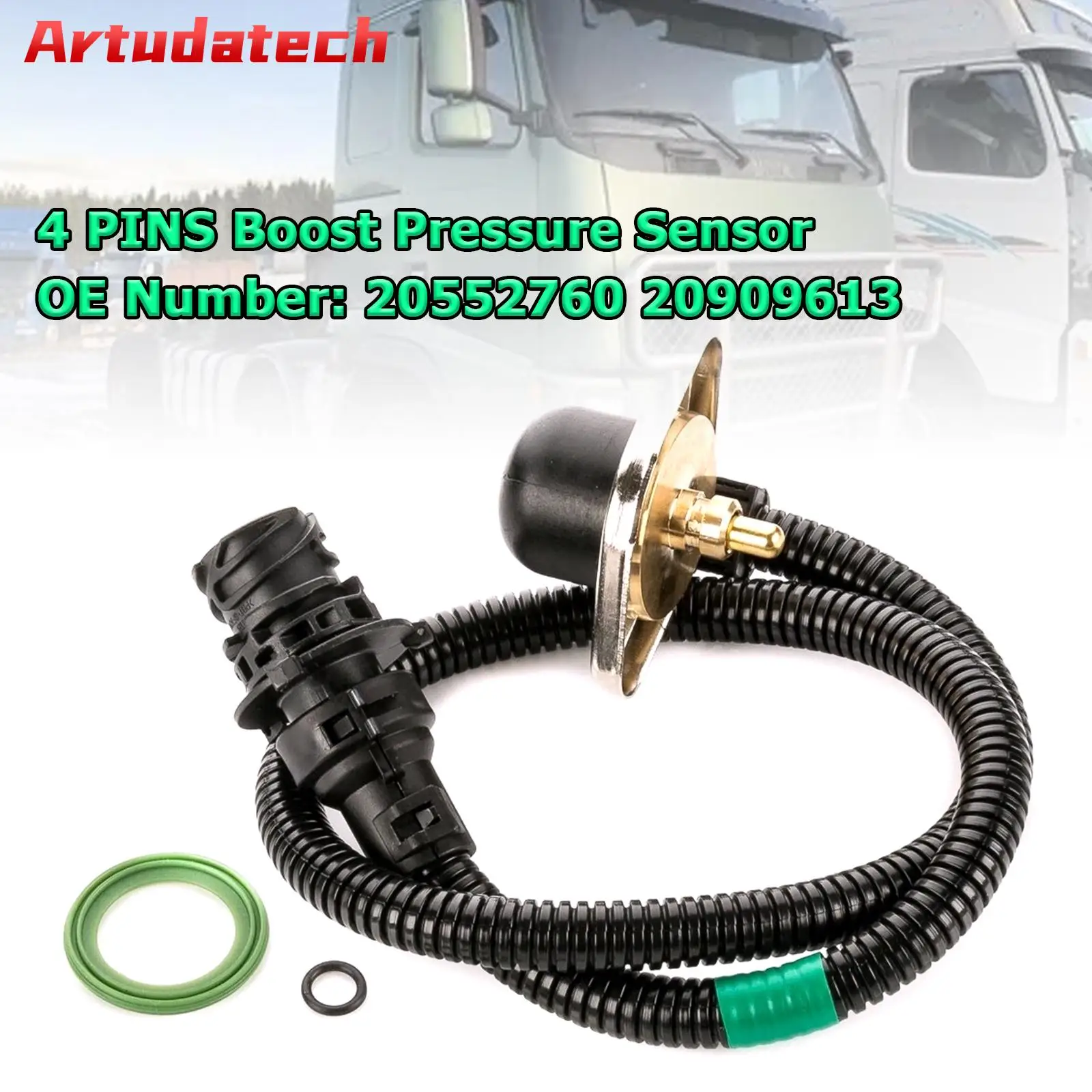 

Artudatech 4-контактный датчик давления наддува 20552760 20909613 для Volvo FH16 FL6 FM10 FM7 FH12 автомобильные аксессуары