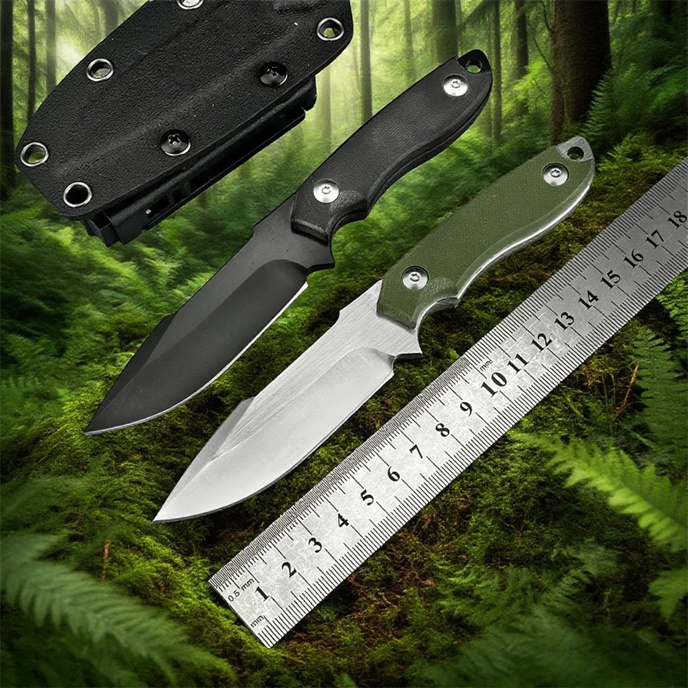 

Straight-bladed Outdoor Adventure Survival High-quality Barbecue Camping Mountain Climbing Hiking Multi-purpose Tool Knife EDC