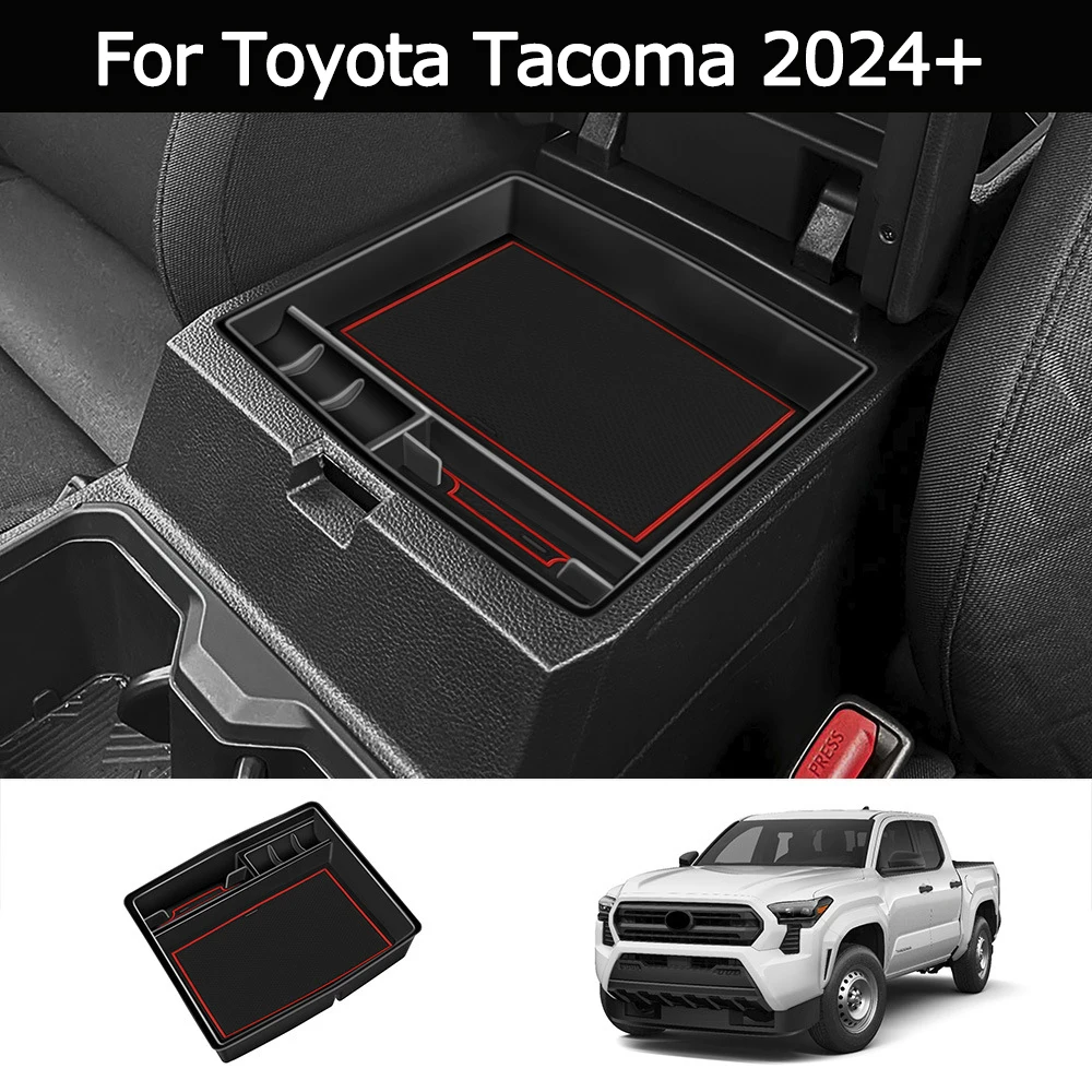 For Toyota Tacoma 2024 Car Armrest Box Storage Box Interior Modification Tacoma 2024 Storage Box Interior