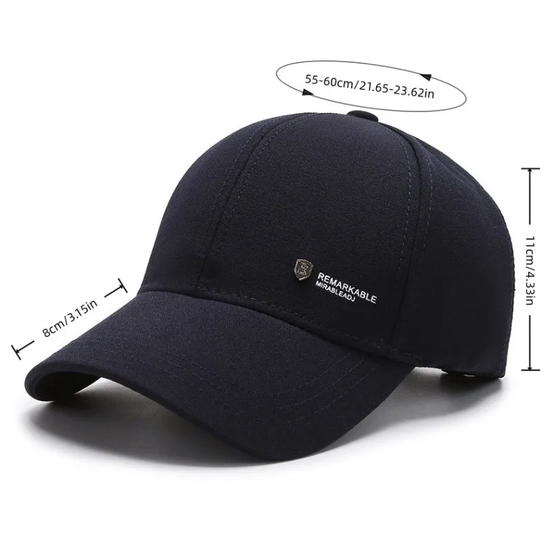 Spring and Autumn Men's Hats Outdoor Leisure Middle aged and Elderly Hats Fashion Sunshade and Sun Protection