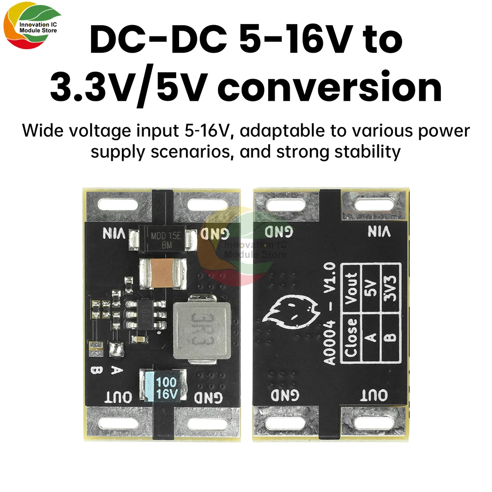 

DC-DC 5-16V to 3.3V/5V 3A Step-down Module Output TPS563201 Buck Module Solution with TVS Protection