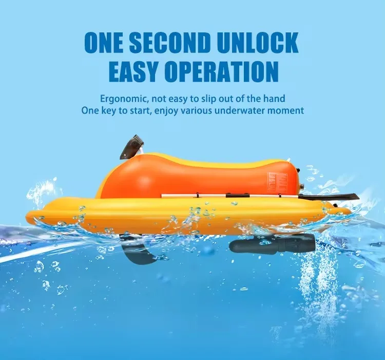 Remote Control Electric Motorized Inflatable Boat for Jet Skiing with 700W Underwater Thruster Floating Motor Boat