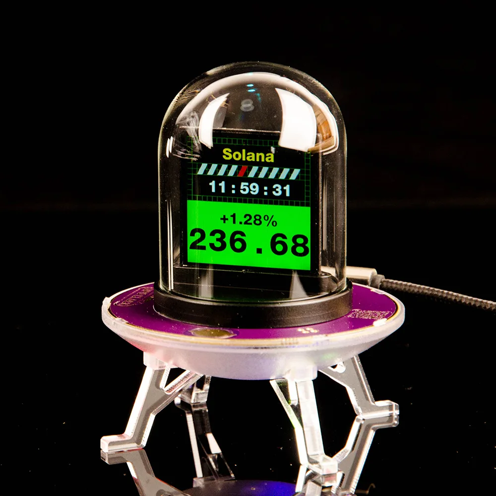 Reloj GeekMagic UFO-CLOCK multifuncional WIFI estación meteorológica reloj meteorológico creativo decoración de escritorio