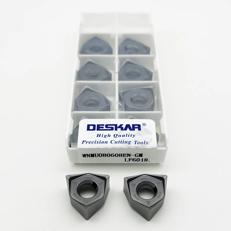 WNMU080608 EN GM LF6018 90 degree double-sided Hexagon Fast Feed Milling Insert MFWN WNMU Milling Cutter Blade Carbide Insert