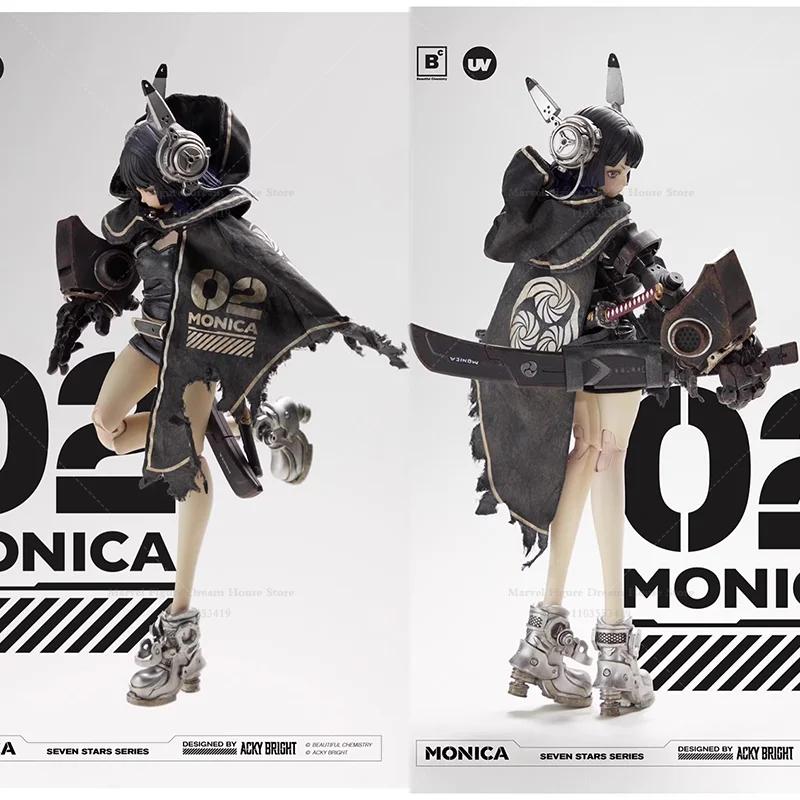 Inteligencia artificial escala 1/6 No. 02 Monica Conjunto completo de figuras de acción de soldado de 12 pulgadas en stock Hermosa química UV202415