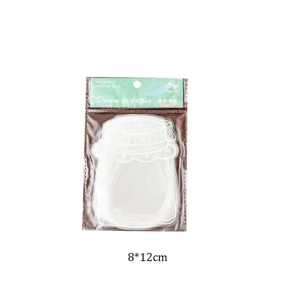 Marque-page en forme de verrerie, autocollants, fabricant de signets, fleur de Murcia, herbier, transparent, bricolage