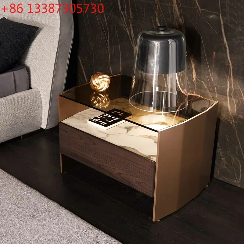 

Итальянская минималистичная прикроватная тумбочка, письменное пространство, прикроватная тумбочка