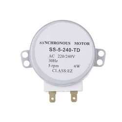 SS-5-240-TD 220/240V 4W 5RPM Micro Synchronous Motor For Warm Air Blower 50Hz Microwave Oven Tray Motor