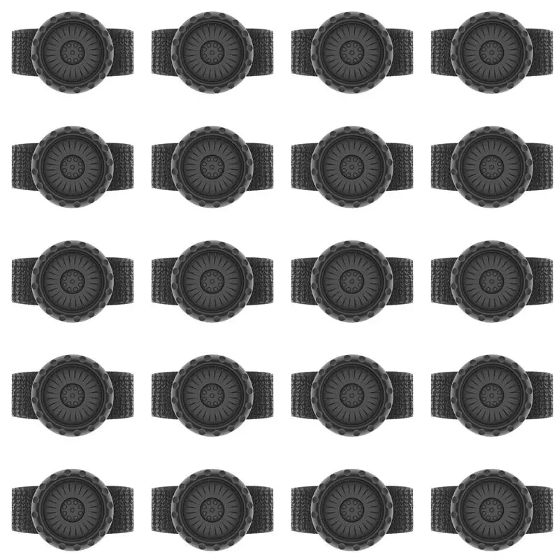 ABMF Wireless Bluetooth PTT Walkie Talkie Control Button, with Adjustable Strap for Zello IOS Android Smartphone 20 Pack