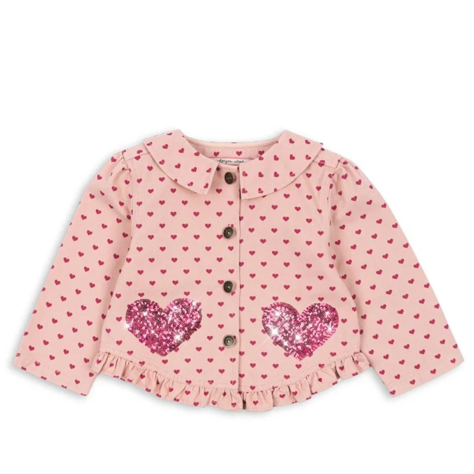 Vestido para meninas 2025 outono nova chegada impresso moda vestido infantil puro algodão bonito colarinho jaqueta jeans calças de perna reta