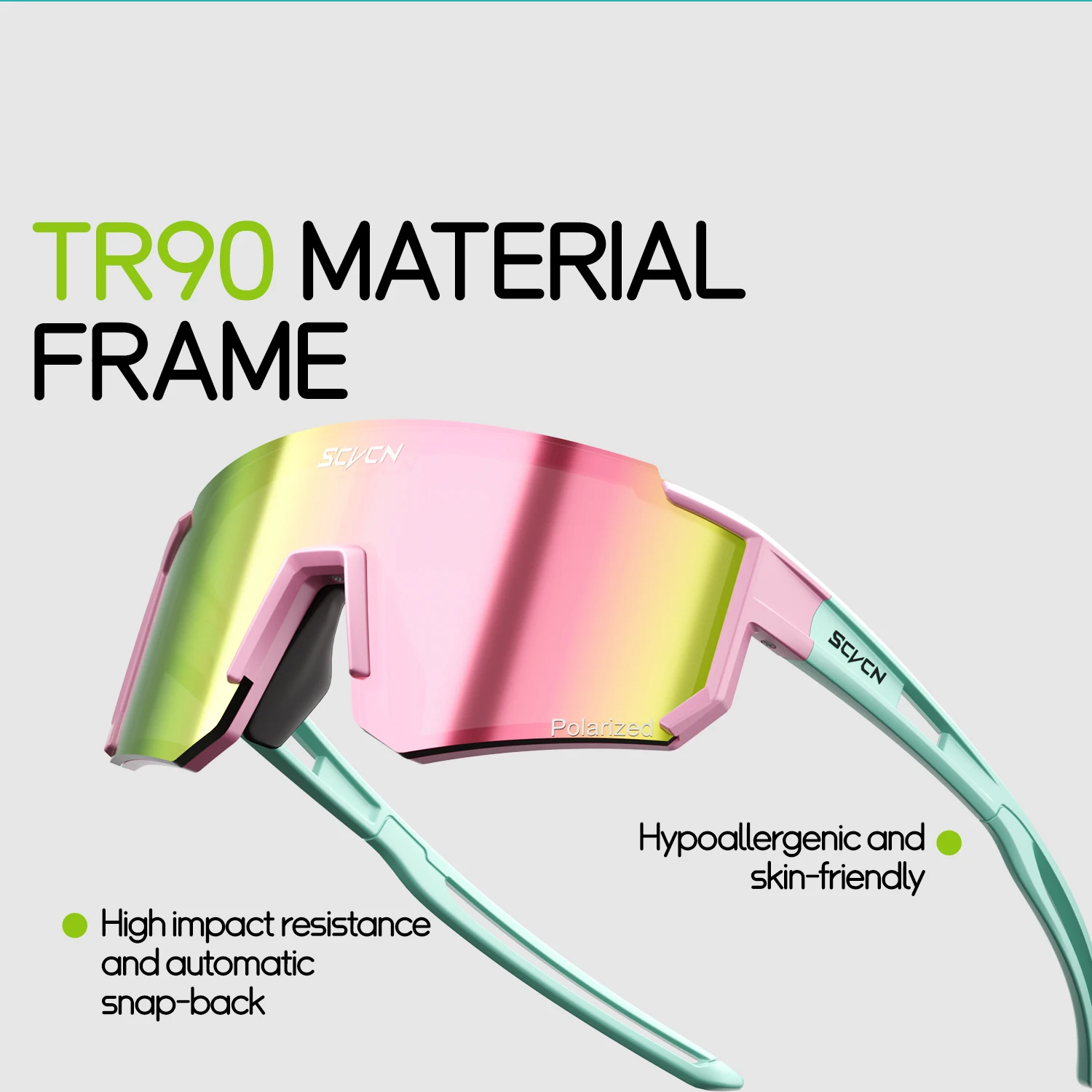 SCVCN جديد اللونية الأطفال الدراجات نظارات الرياضة في الهواء الطلق المراهقين النظارات الشمسية الاطفال الطريق الدراجات الدراجات نظارات UV400 نظارات #6