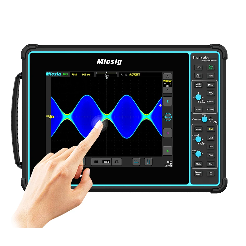 

Micsig SATO1004 Tablet Automotive Oscilloscope 100 Mhz 4CH Upgraded From ATO1104 to SATO1004 Full Touch Screen Oscilloscope