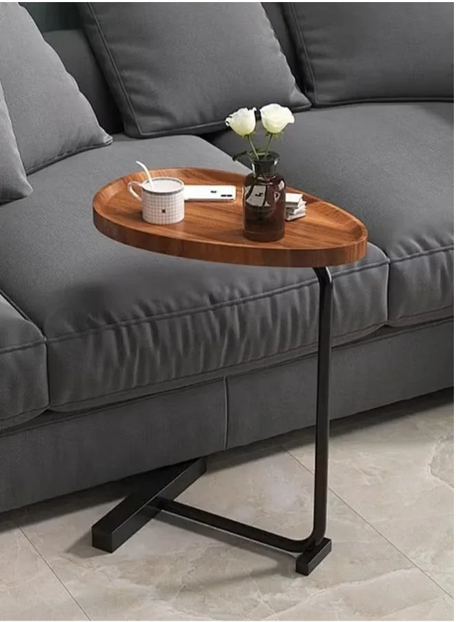 Coffee Table,Sofa Side Table,Double Layer C Shaped Square side table on wheels,coffee table for living room sofa,Suitable for st