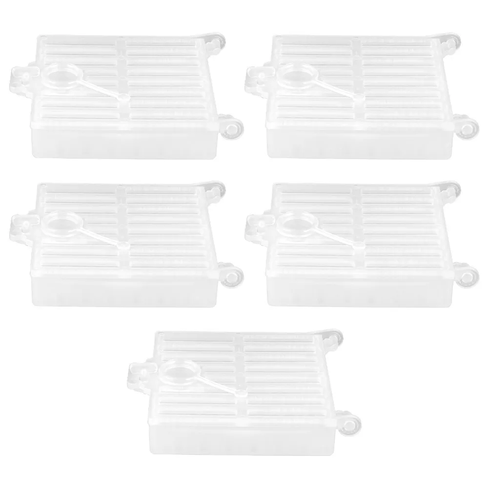 5Pcs Easy to Use Plastic Queen Bee Catcher Cage Ventilated Queen Rearing Cage Queen Transport Cage Queen Rearing