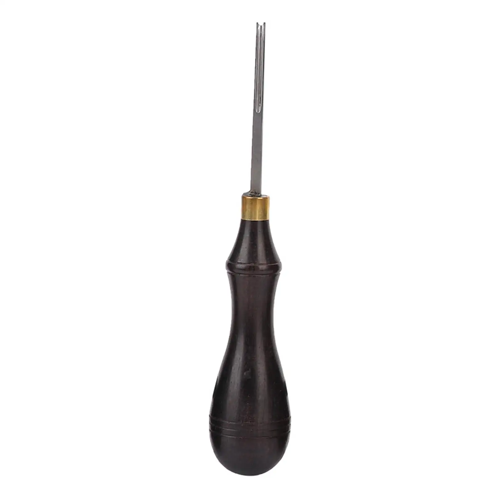 Ebony Handle Leather Edge Beveling Tool - Skiving & Trimming Edger for Leather Craft Projects