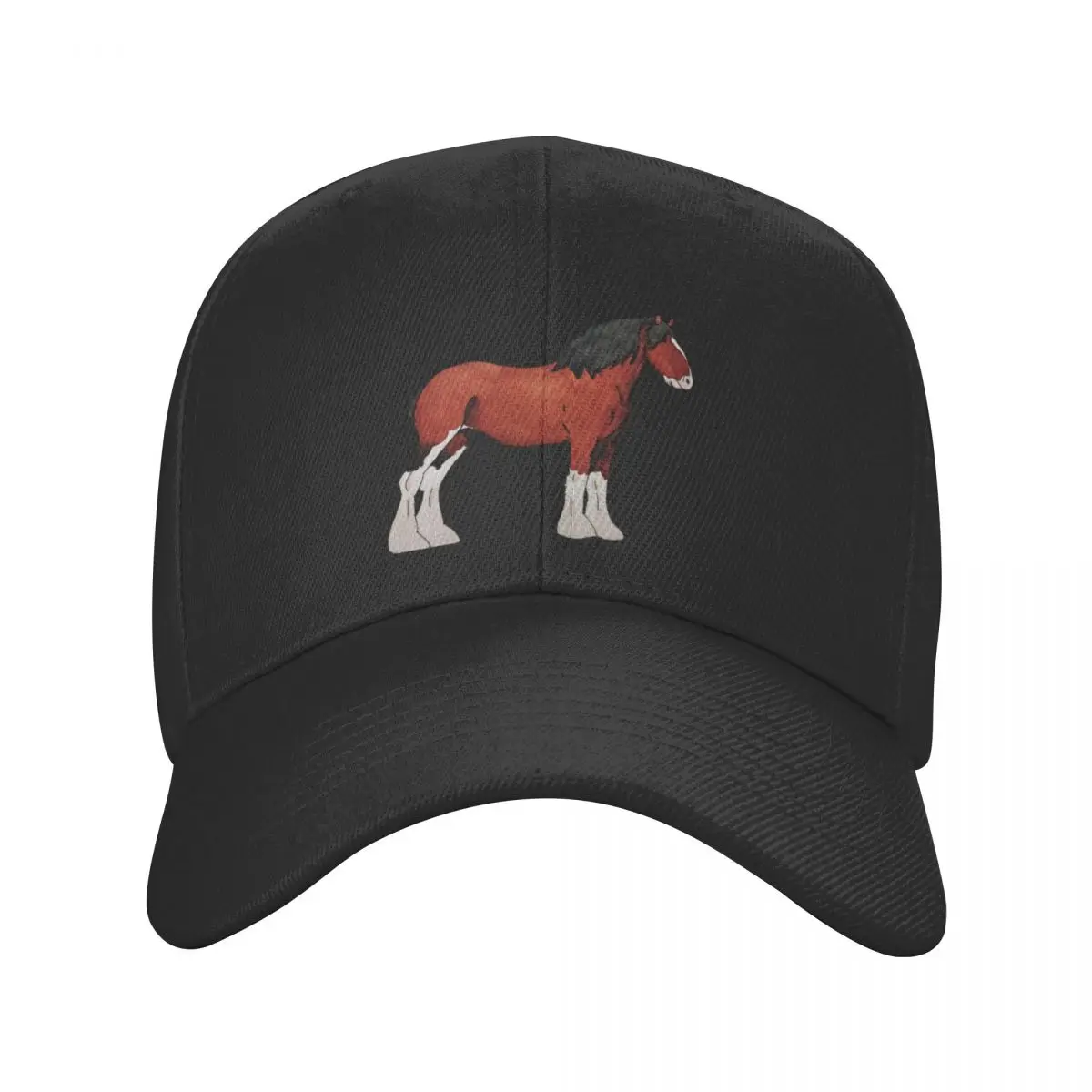 Red Clydesdale Baseball Cap Snap Back Hat Trucker Cap Caps For Men Women's