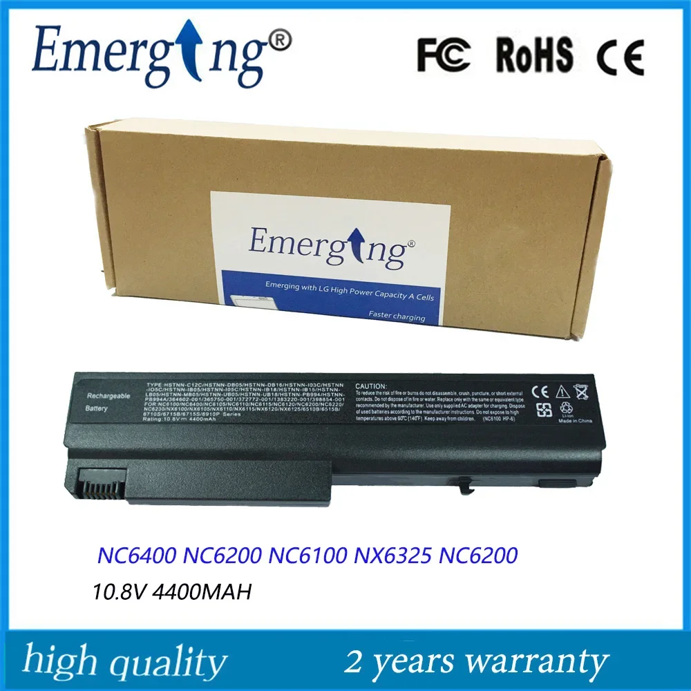 

New Laptop Battery for HP NC6400 NC6200 NC6100 NX6325 6510B 6515B 6910P DT06 PB994