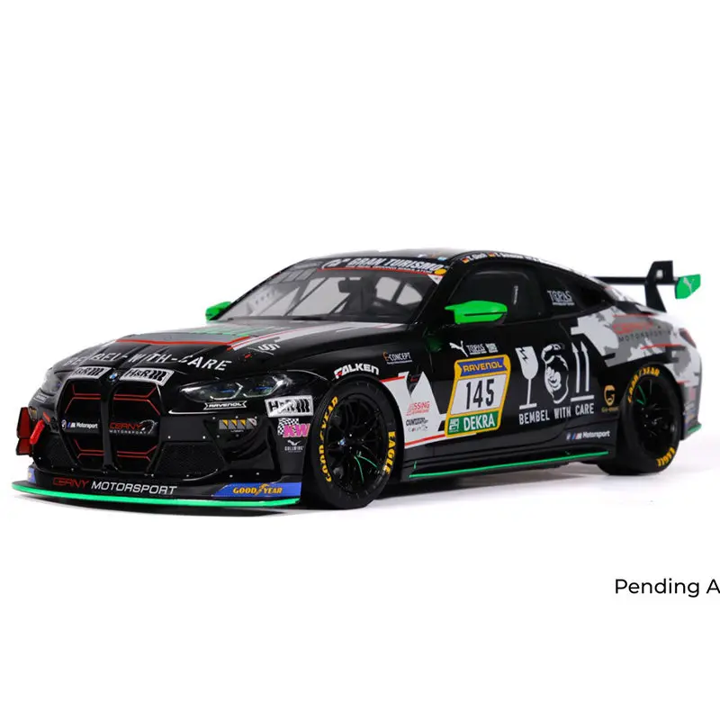 

OTTO 1:18 BMW M4 GT4, resin car model, adult high-end collection piece, holiday gift, men's gift.