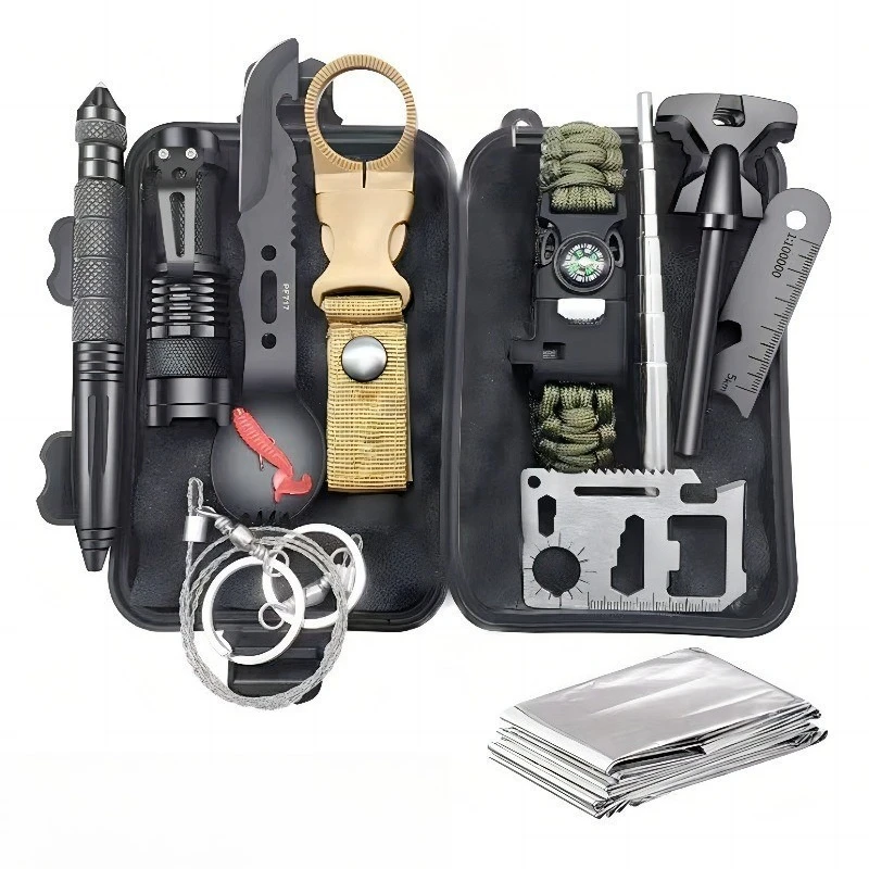 

Outdoor tool kit for camping and adventure, hiking and rock climbing toolbox, survival kit