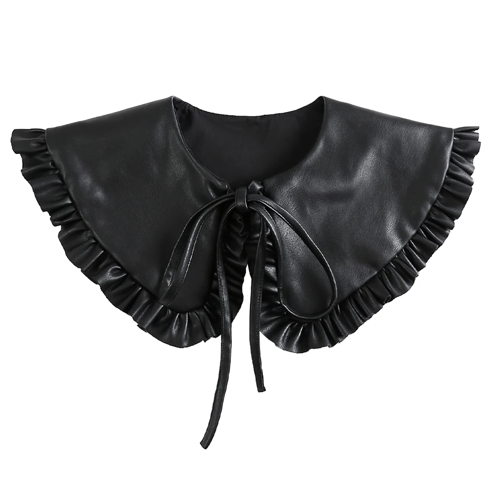 1 قطعة تكدرت شال طوق السلس الزخرفية وهمية طوق للنساء الملابس التبعي فستان العنق قميص حزام الخصر