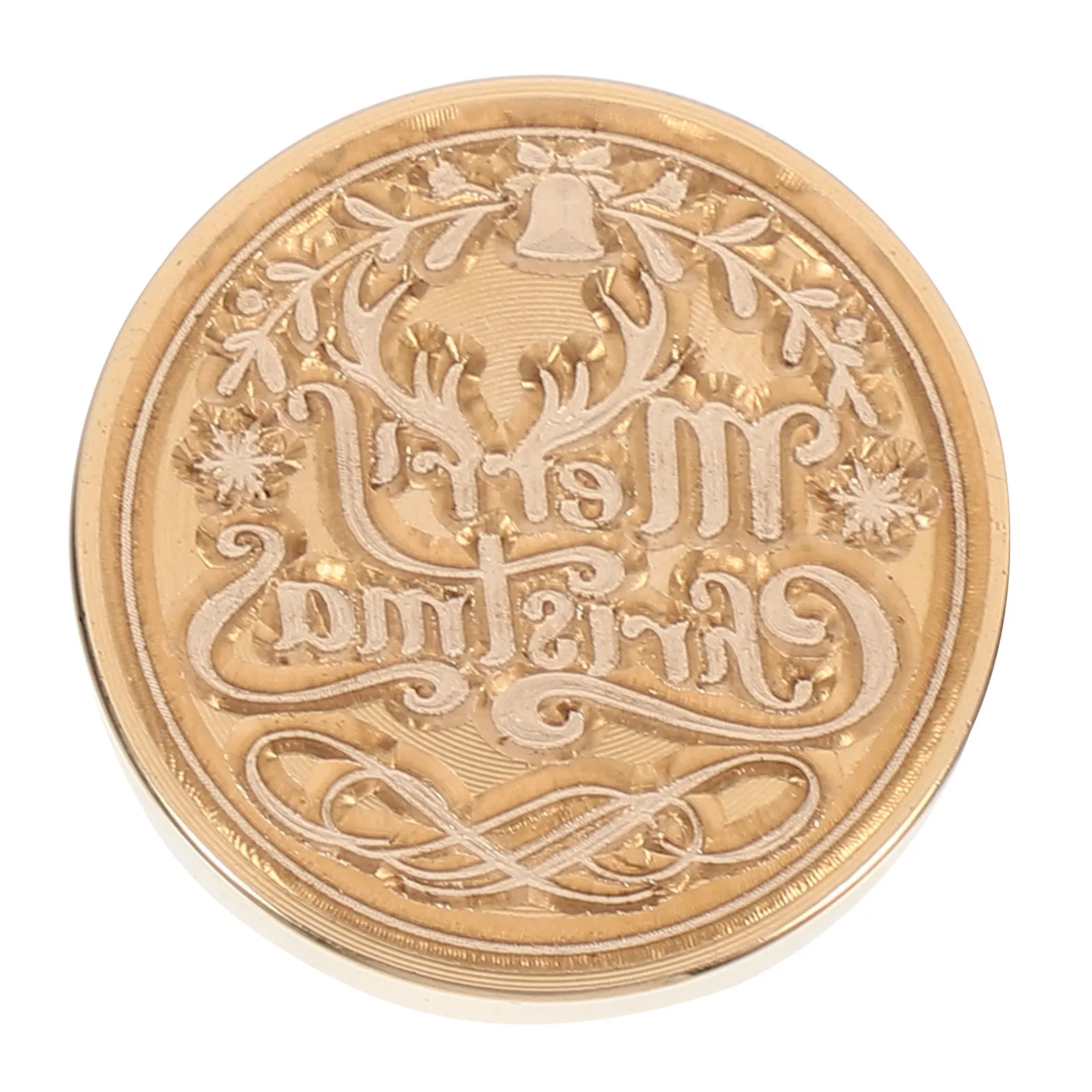 Christmas Wax Seal Stamp, Retro Copper Head for DIY Envelope Decoration, Scrapbooking & Journaling