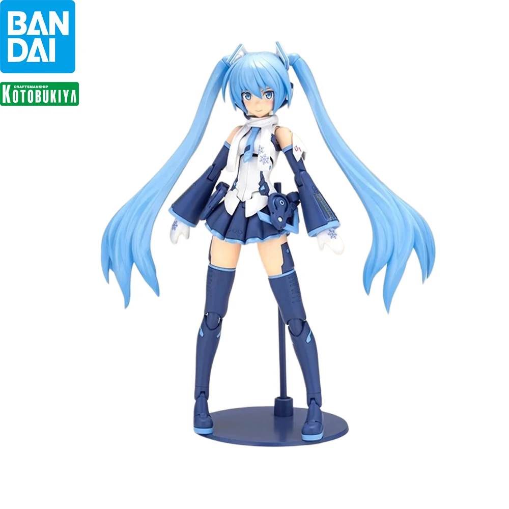 kotobukiya-hatsune-miku-snow-miku-blue-twin-tail-snow-pattern-mecha-skirt-kit-de-modelisme-articule-pour-collectionneurs-d'anime
