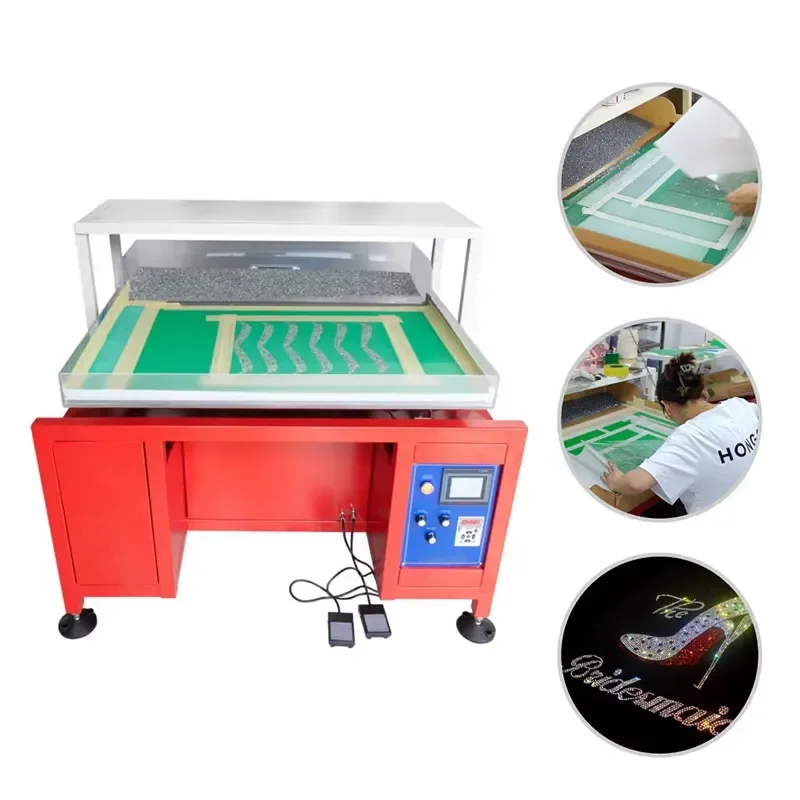 for Automatic Rhinestone Scrubbing and Shaking Machine Custom Pattern Design Fabric Heat Transfer