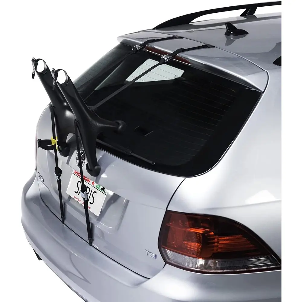 Trunk-Mounted 1-Bike Rack for Cars and SUVs - Lightweight, Compact, Tool-Free - Perfect for Beginners - Made in USA