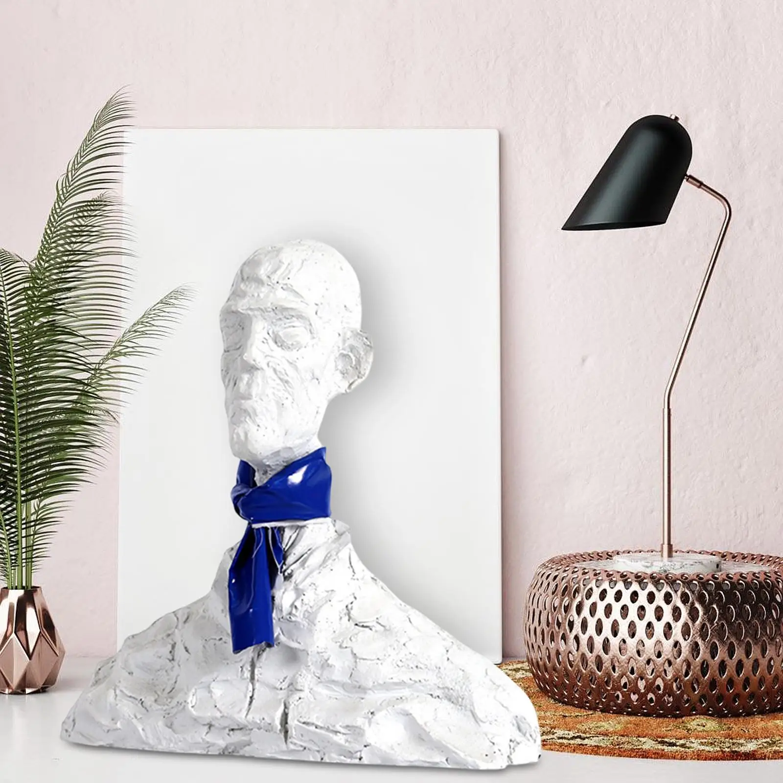 

Фигурка персонажа, украшение для рабочего стола, скульптура, статуя из смолы для внутреннего камина