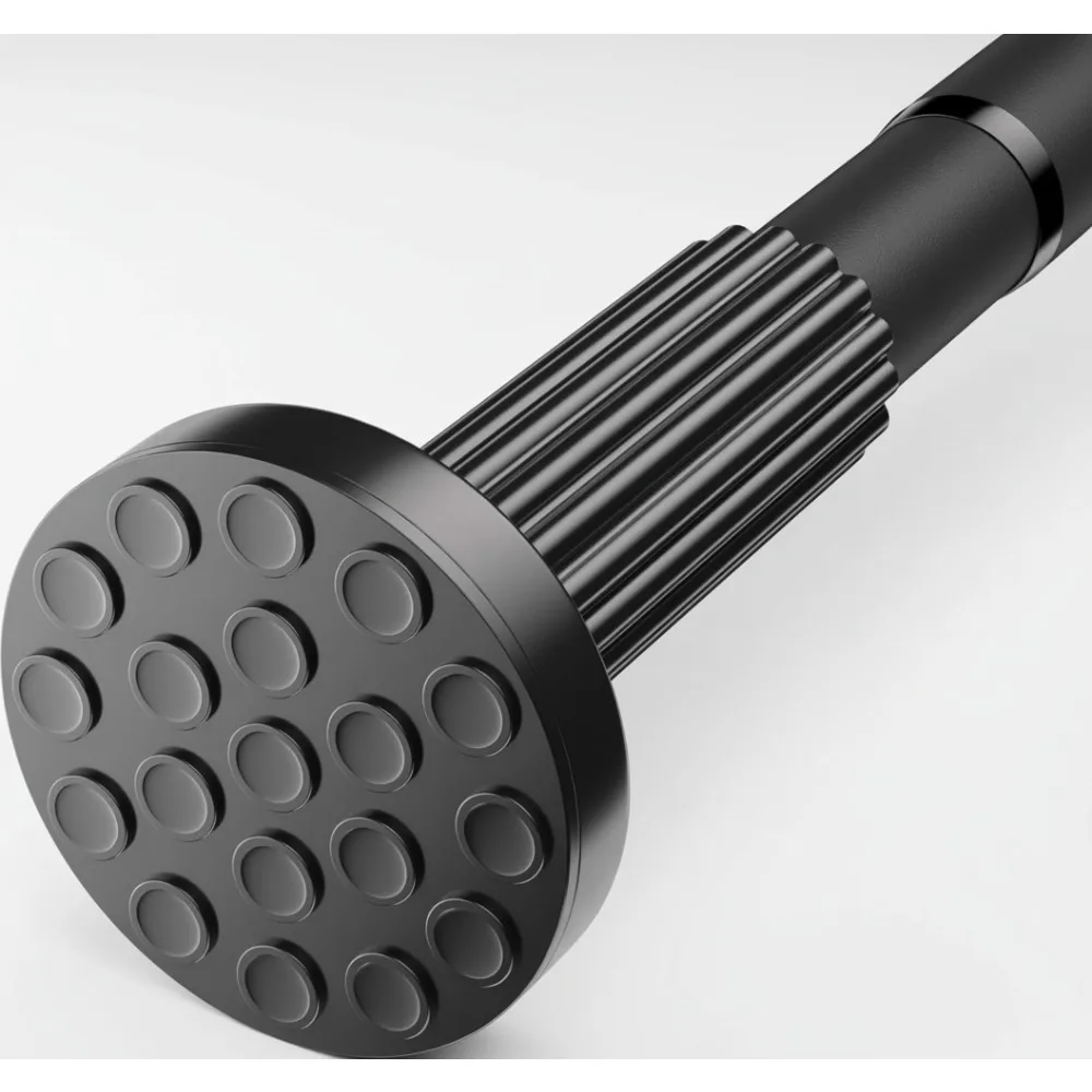 

Heavy Duty Tension Shower Curtain Rod No Drill Adjustable Rustproof Easy Install for Bathroom Window Patio