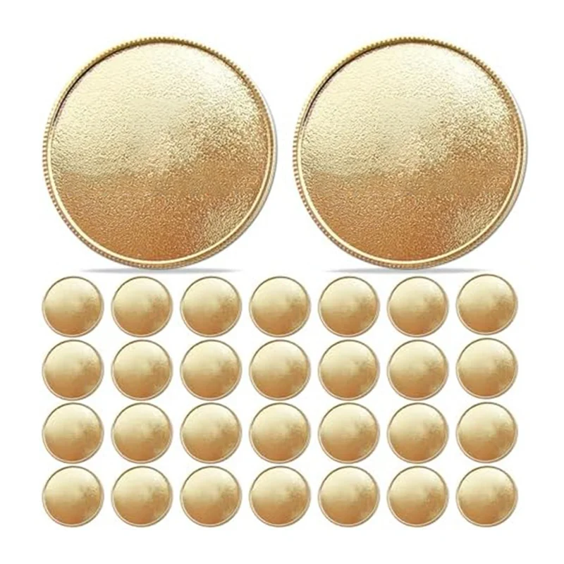 

A32HOT-30 Pcs Challenge Coin Blanks 40Mm Blank Coins For DIY Crafts Engraving Jewelry Making, Laser Engravable Coin
