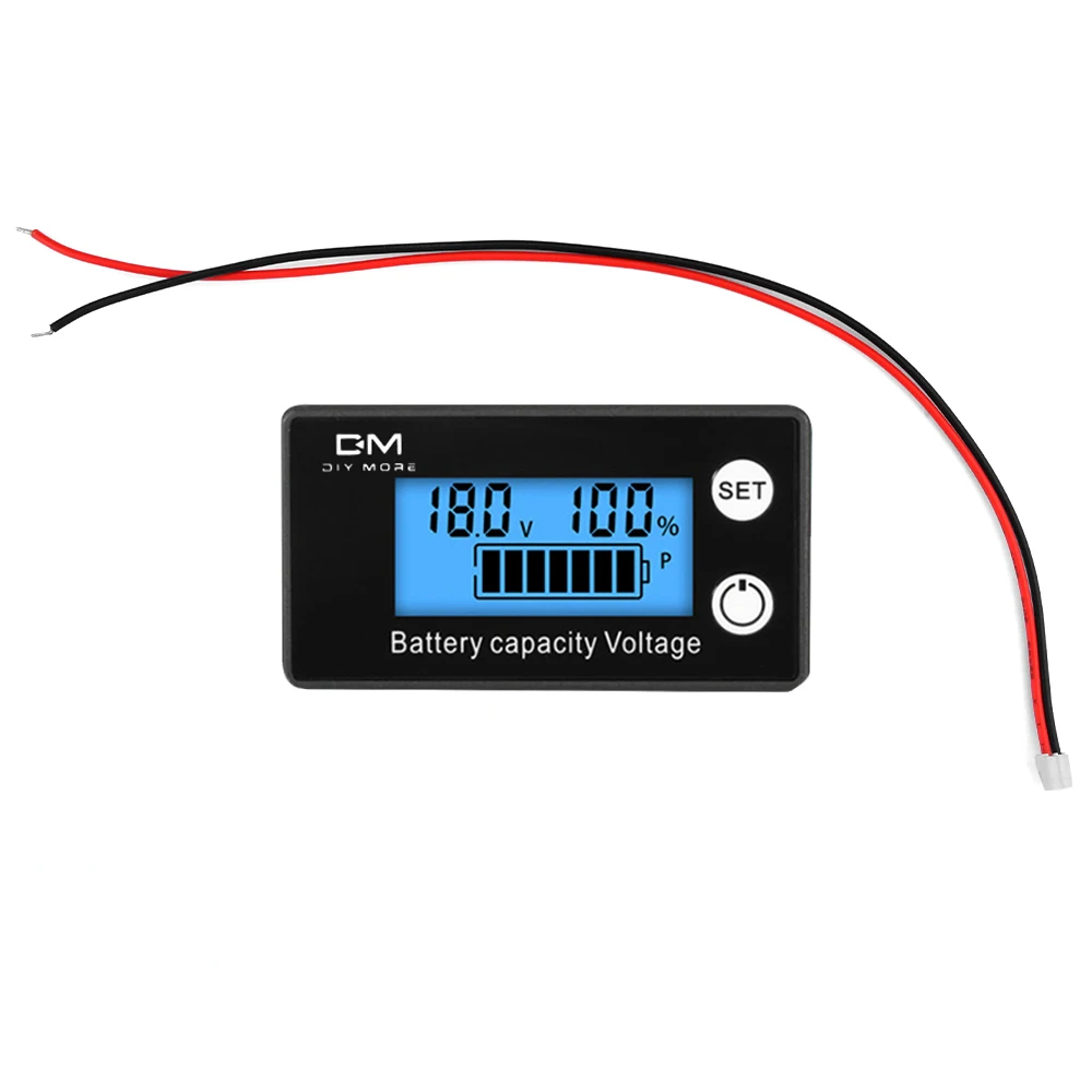 DC8-100V LCD Digital Meter 6133A Battery Capacity Indicator Lithium Ion Iron Phosphate Battery 12V 24V 36V 48V 60V 72V Voltmeter image 5