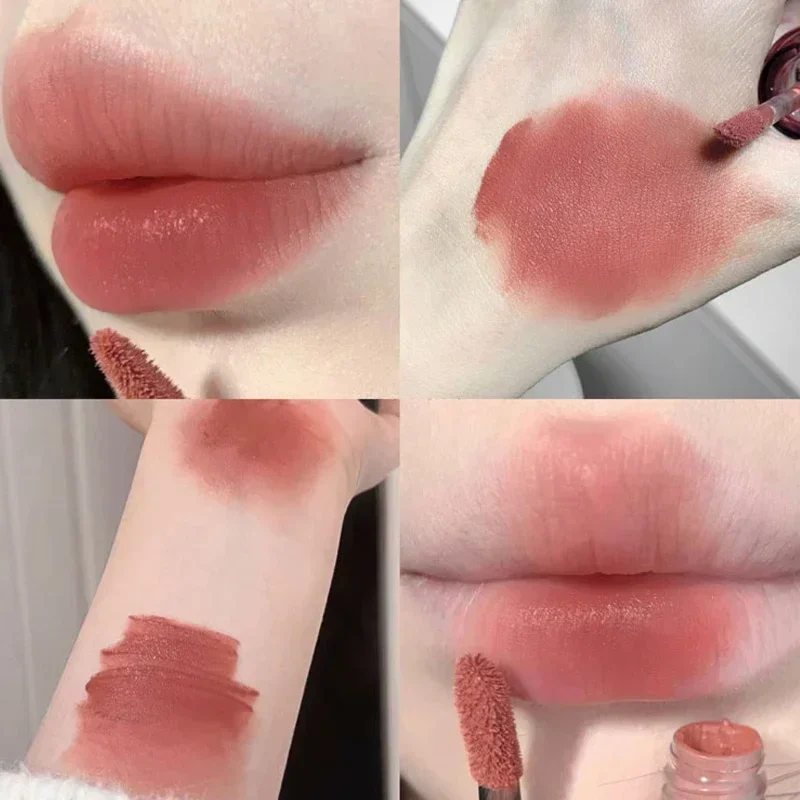 SHAQINUO Matte Fluwelen Lippenstift Lip Glazuur Make-Up Waterdichte Non Stick Cup Tint Blijvende Hydraterende Bestand Zijdeachtige Lipgloss