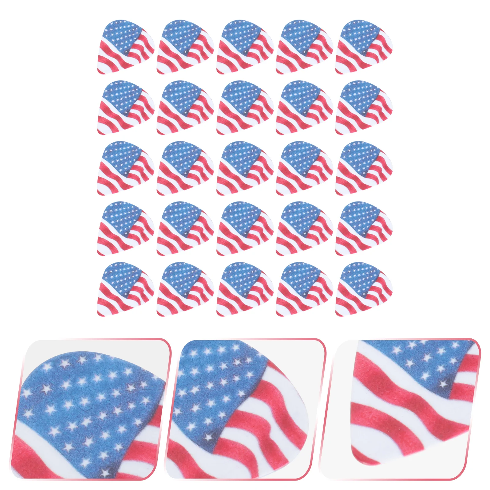 

25pcs Durable Electric Picks Folk Guitar Plectrums Compact Portable Stringed Instrument Picks Smooth Surface Professional Guitar