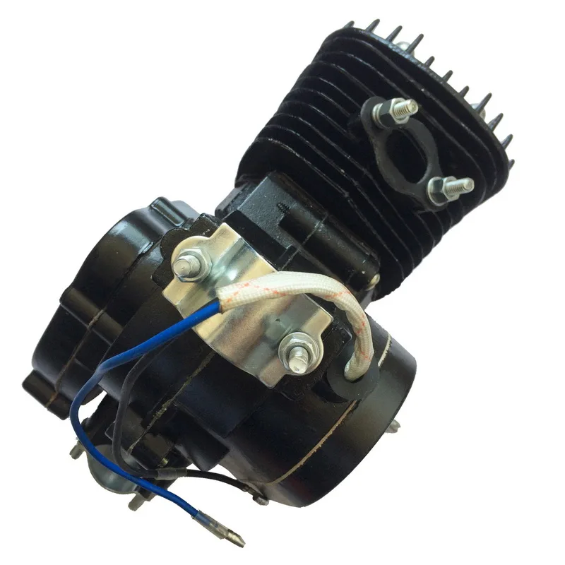 Black Silver 80cc Bicycle Engine Motor Kit 2 Stroke