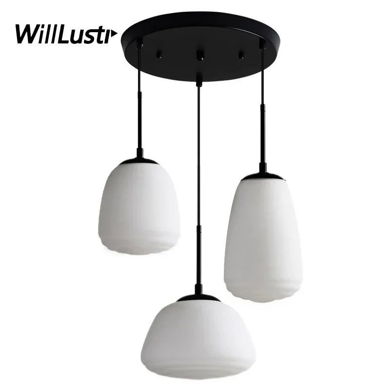 Glass Pendant Lamp Minimalist Suspension Light Hotel Restaurant Doorway Aisle Cafe Bedroom Hanging Ceiling Chandelier