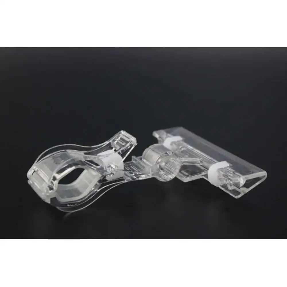 10pcs Pop Plastic Price Tag Sign Label Card Holders Paper Display Promotion Clips By Gear Rotatable Connected In Retail Store