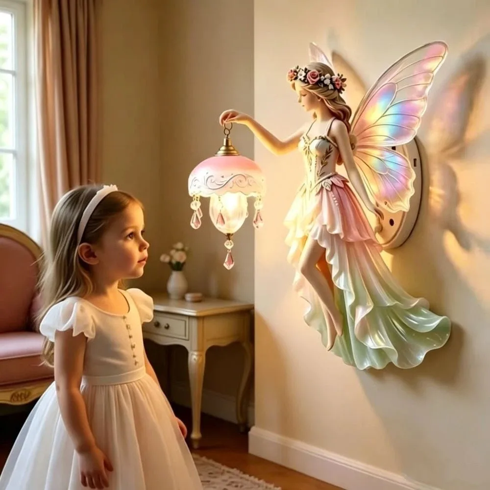Wall Mounted Vintage Wall Lamp Battery-powered Romantic Night Light Dreamy Mini Lamp Led Wall Light Living Room