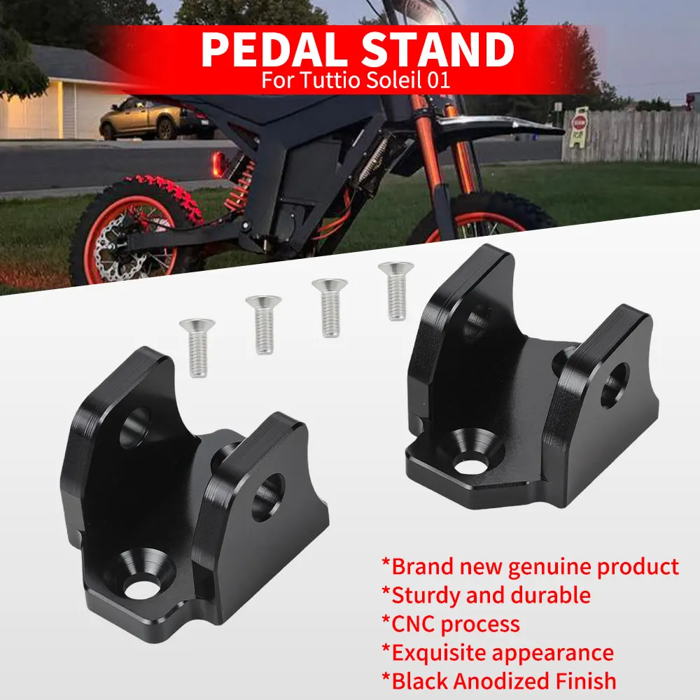

Подножки для мотоциклов с ЧПУ, аксессуары для кронштейна для Tuttio Soleil 01, электрический велосипед для грязи, мотокросс, внедорожная подставка для педалей, регулируемая