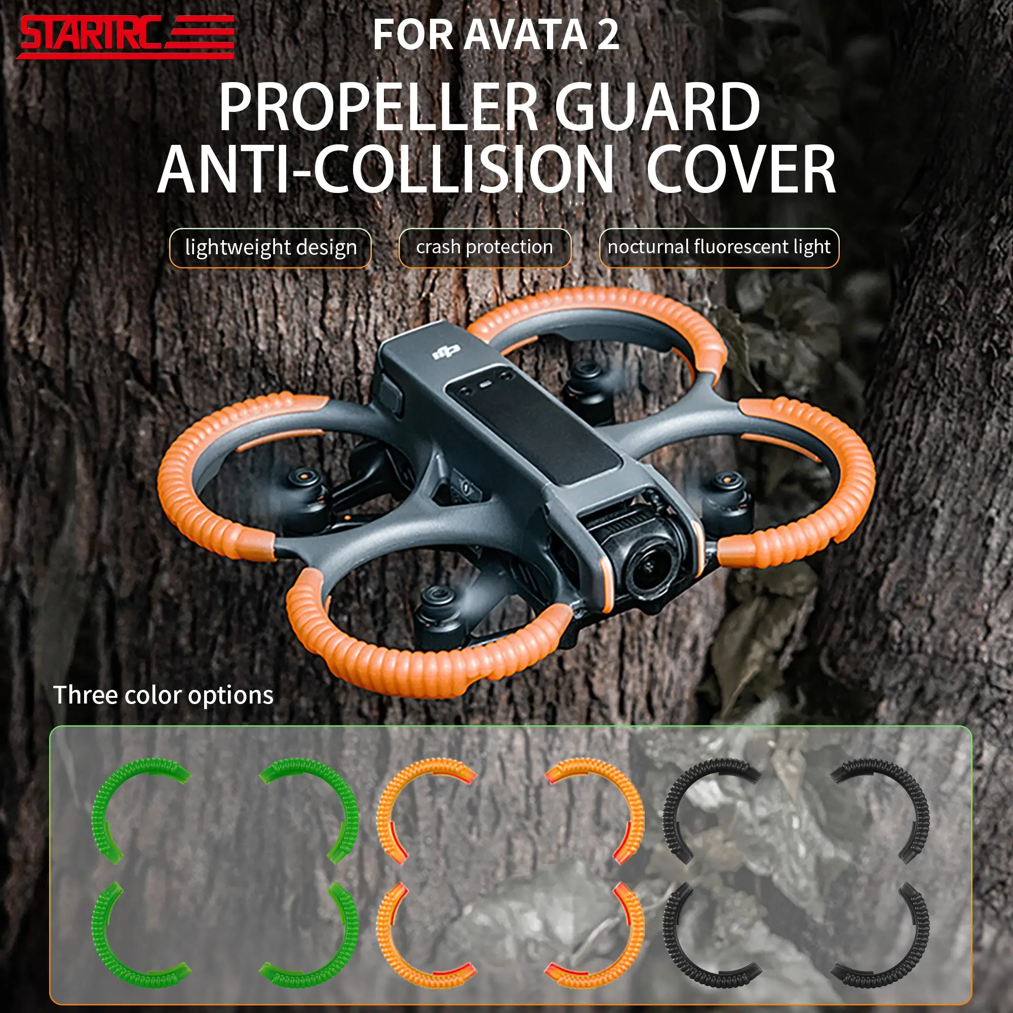 Protective Bumper Ring for DJI Avata 2 Drone Accessories Propeller Guard Anti-Collision Protectors Prop Bumper for DJI Avata 2