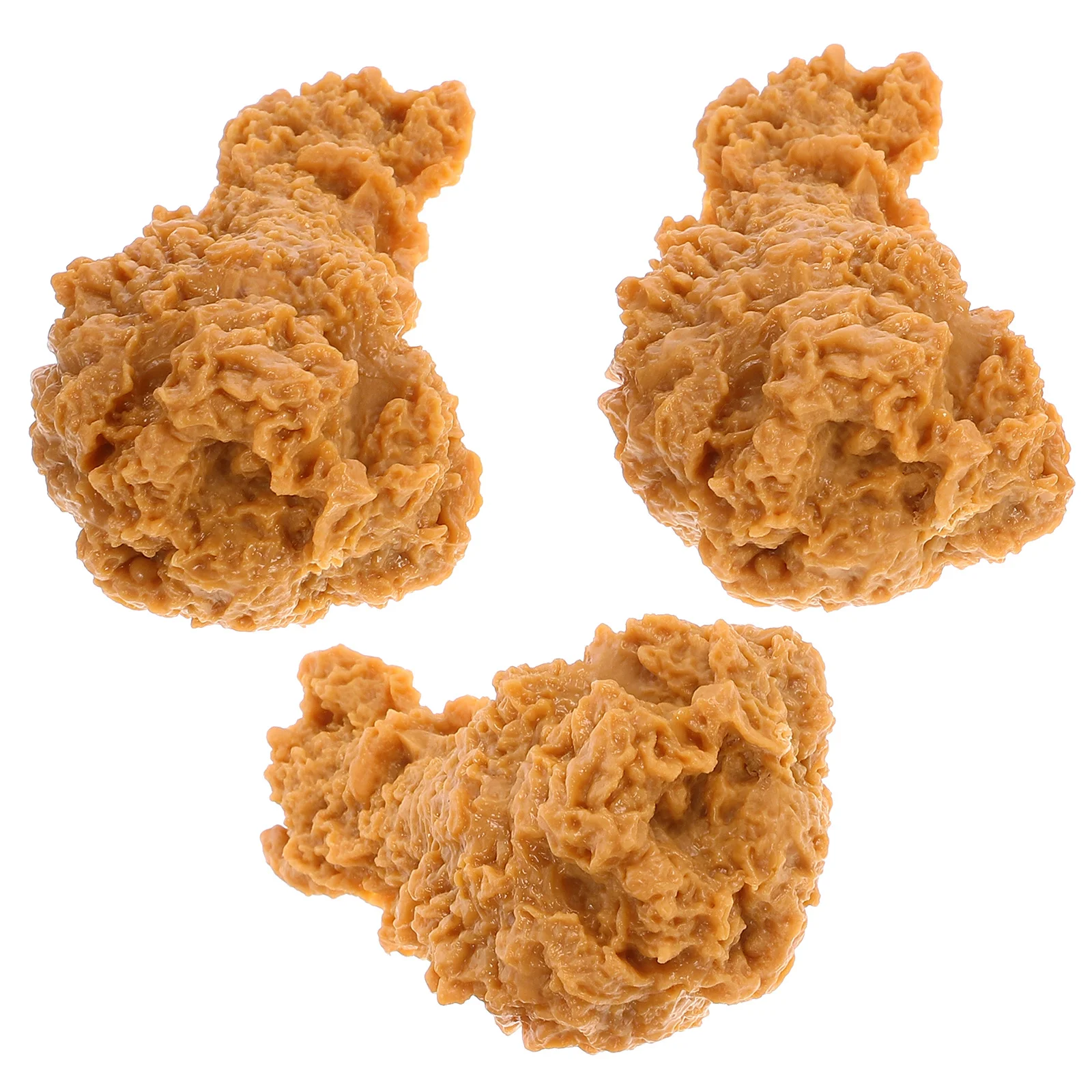 

3pcs Lifelike Chicken Leg Fake Food Decoration Simulated Roasted Chicken Legs For Restaurant Store Display Teaching Tool