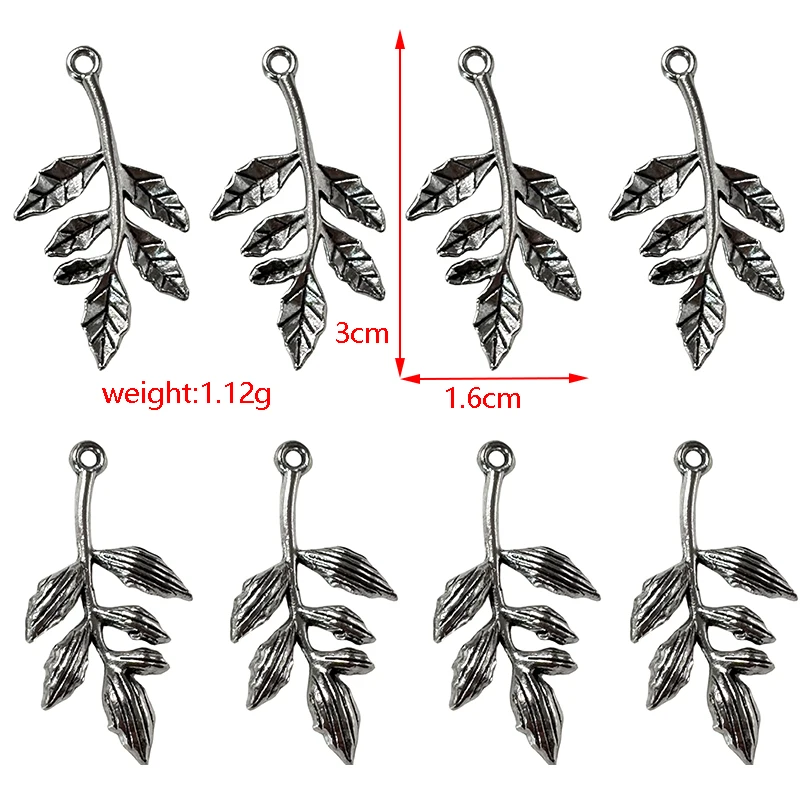 15pcs 3 Style Charming Hollow Leaves Necklace Pendant Supplies DIY Classics Beaded Bracelet Connector Accessories Wholesale