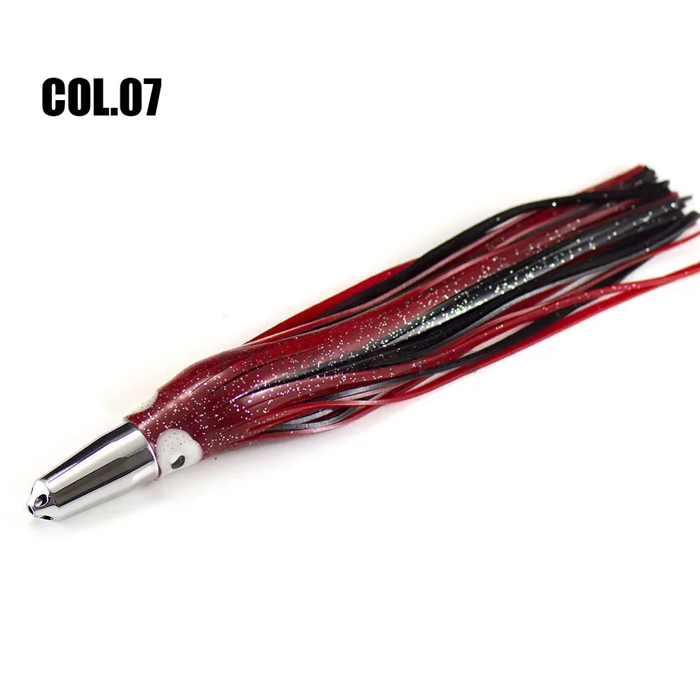 Señuelo trolling COUNTBASS Bullet Head – Jet con falda de calamar - imagen 5