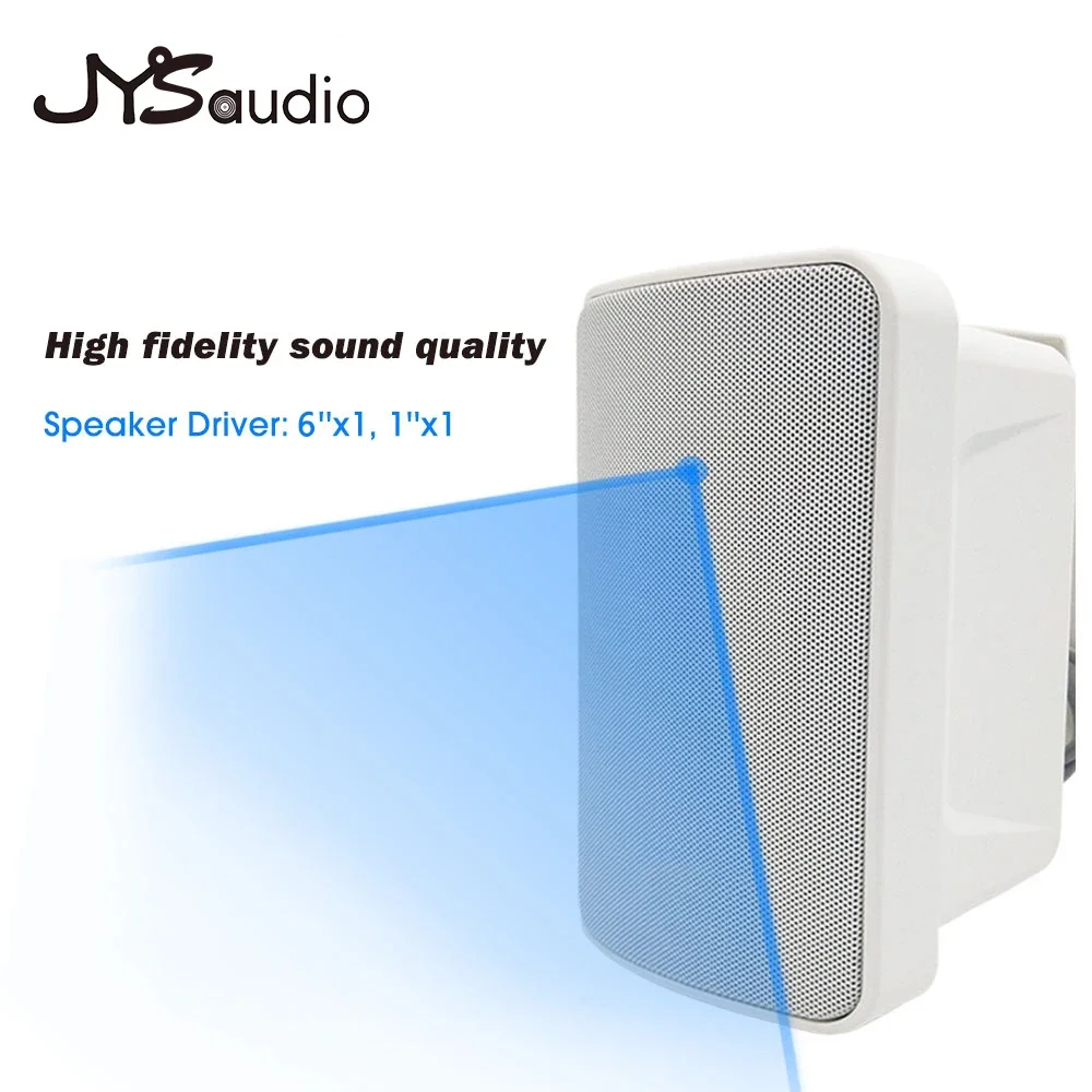 Montado na parede poderoso 60w alto-falante sistema de endereço público caixa de som ao ar livre 6 polegada alto-falante baixo woofer para restaurante parque