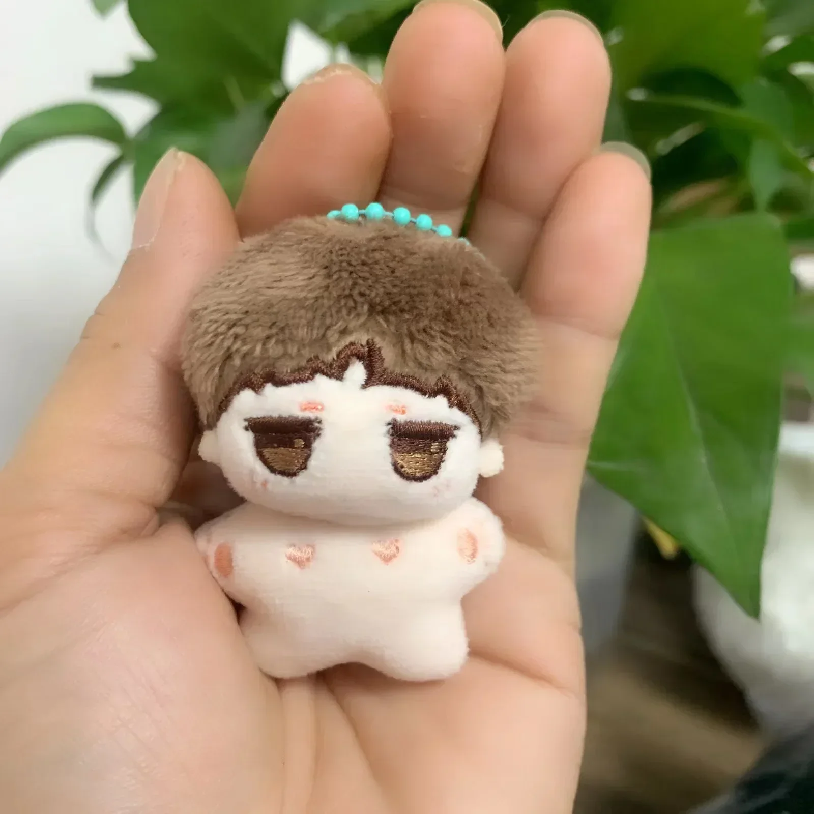 

5cm BJYX Kawaii Idol Plush Cotton Dolls Naked Stuffed Mini Doll Soft Schoolbag Decoration Key Chain Gifts for Fans Peripheral