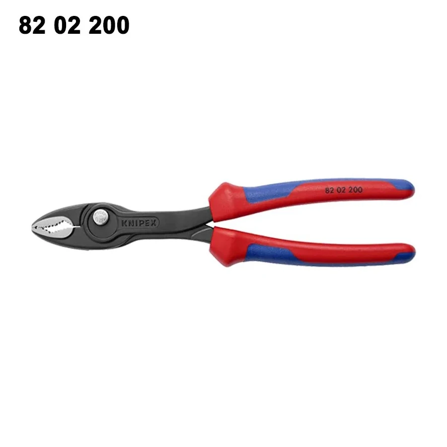 KNIPEX 8202200 8202250 TwinGrip® Slip Joint Pliers 200/250 mm Water Pump Pliers Adjustable Gripping Pliers Hand Tools