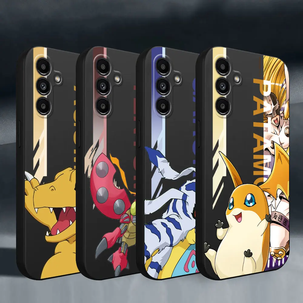 Cute Digimon Digital Monster Case for Samsung Galaxy A10 A20e A02s A10s A70 A54 A34 A02 A01 A03s A04s A03 Core A04 A50 Cover