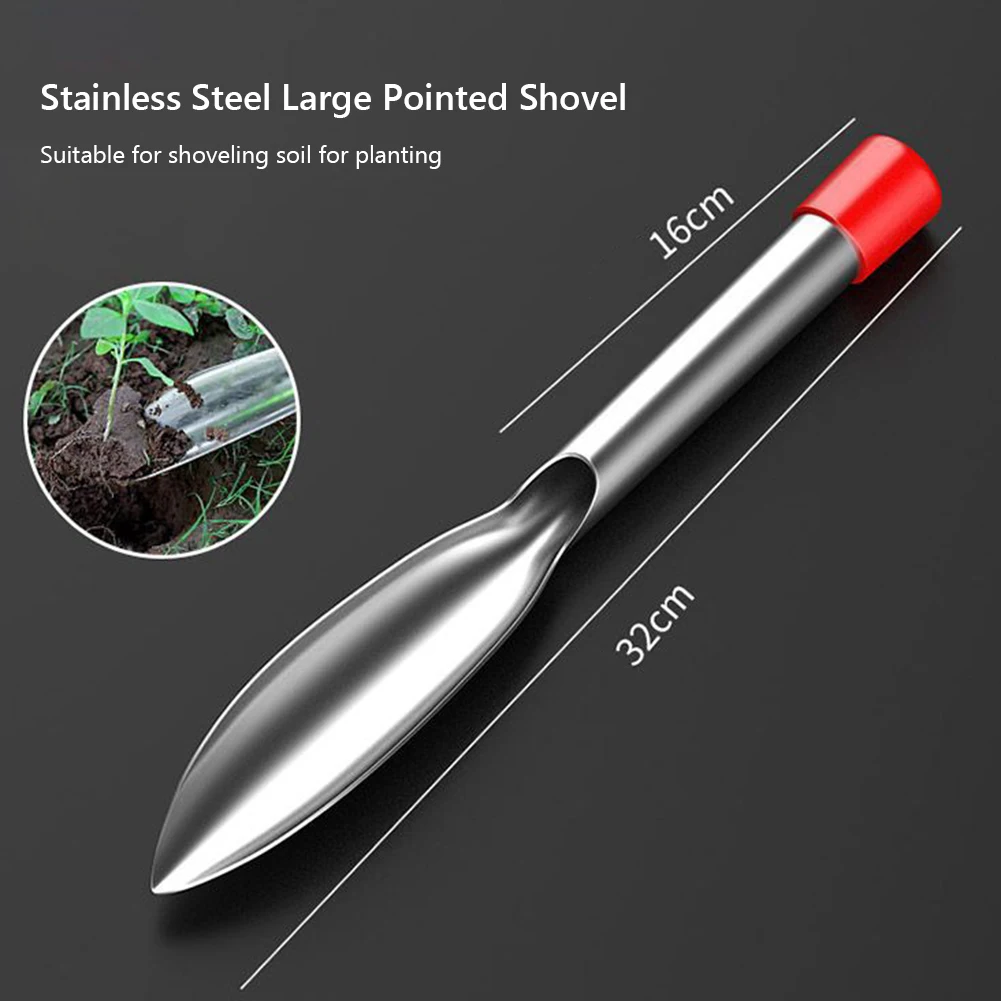 2 Pcs Gardening Tool Set Gardening Shovel Weeding Digging Soil Farming Shovel Stainless Steel for Planting Flowers Potted Plant